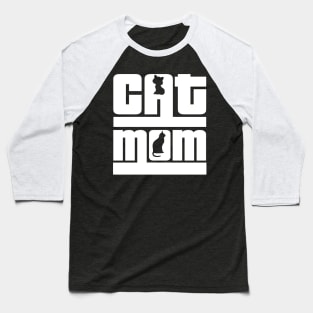 Cat Mom Baseball T-Shirt